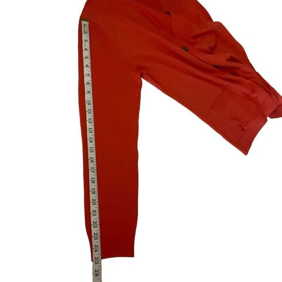 Doncaster Cardigan Button Down Front Silk Blend Orange Red Coral Women Large - Picture 6 of 12